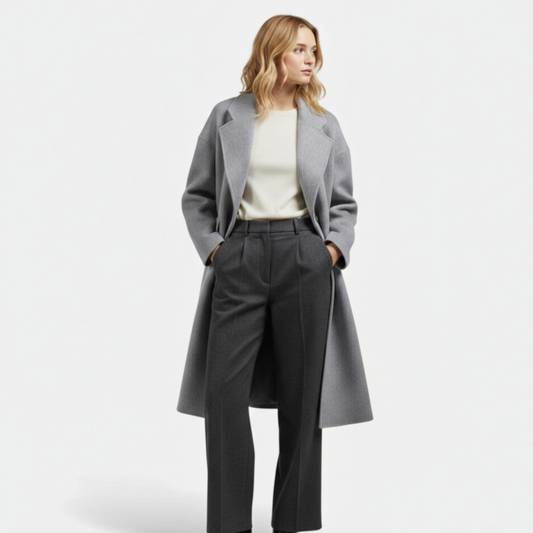 Women Wool-Blend Winter Coat Elegant